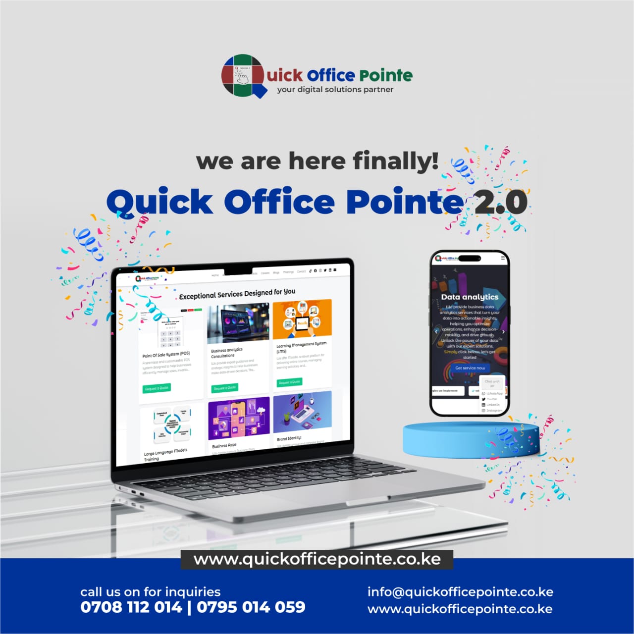 Welcome to Quick Office Pointe 2.0 – Your Digital Partner for Growth!