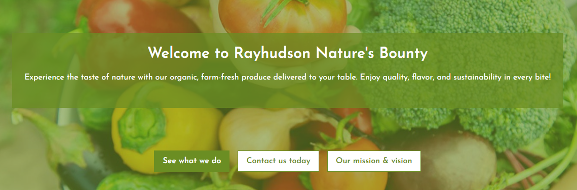 Rayhudson Nature's Bounty