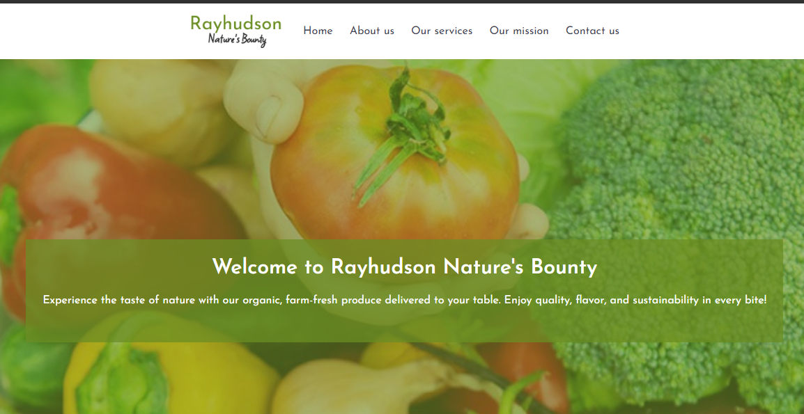 Ray Hudson Nature's Bounty